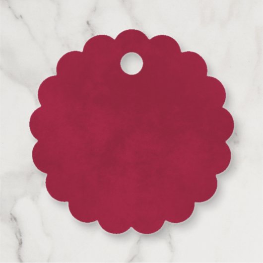 Magenta & Pink Roses Liebe & Danke Brautparty Geschenkanhänger (Rückseite)