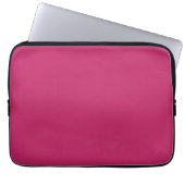 Magenta Pink Solid Laptopschutzhülle (Vorderseite)