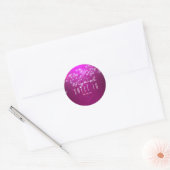 Magenta Pink Sparkle Glam Club PARTY Stickers (Umschlag)