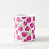 Magenta Pink Stiefmütterchen Kaffeetasse (Mittel)