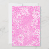 Magenta Pink Viktorianisches Brautparty Einladung (Rückseite)
