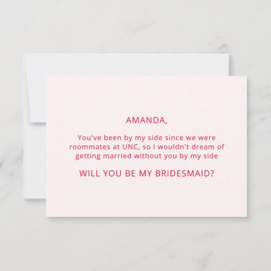 Magenta & Pink werden Sie mein Vorschlag für die B Einladung (Rückseite)