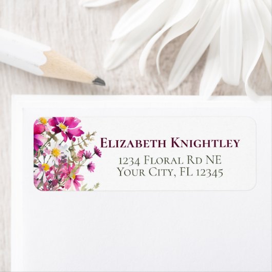 Magenta Pink Wildblumen Blume (Insitu)