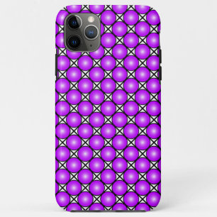 Magenta Pinke Punkte Schwarz Weiß Gittermuster Case-Mate iPhone Hülle