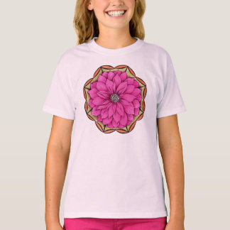 MAGENTA POINSETTIS Kid Shirt