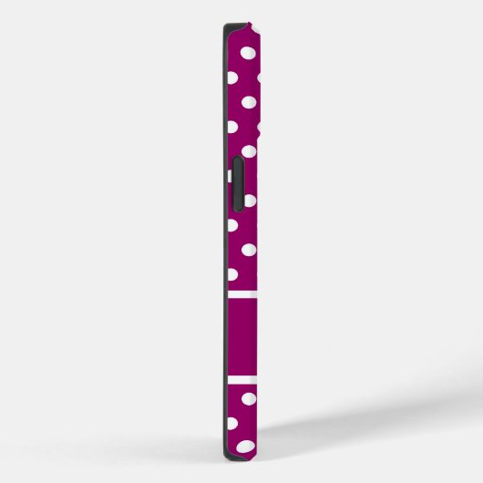 Magenta Polka Dots Case-Mate iPhone Hülle (Rückseite / Rechts)