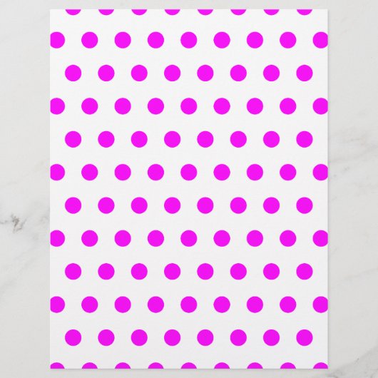 Magenta Polka Dots Flyer (Vorne)