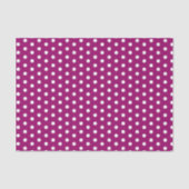 Magenta Polka Dots Seidenpapier (Vorderseite)