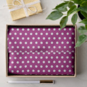 Magenta Polka Dots Seidenpapier (Geschenk)