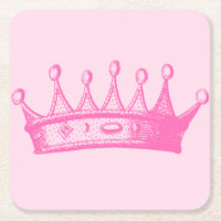 Magenta Princess Crown auf rosa Hintergrund