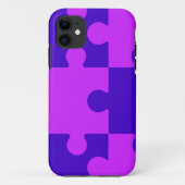 Magenta Puzzle Case-Mate iPhone Hülle (Rückseite)