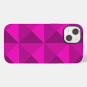 Magenta Pyramiden iPhone Hülle (Rückseite (Horizontal))