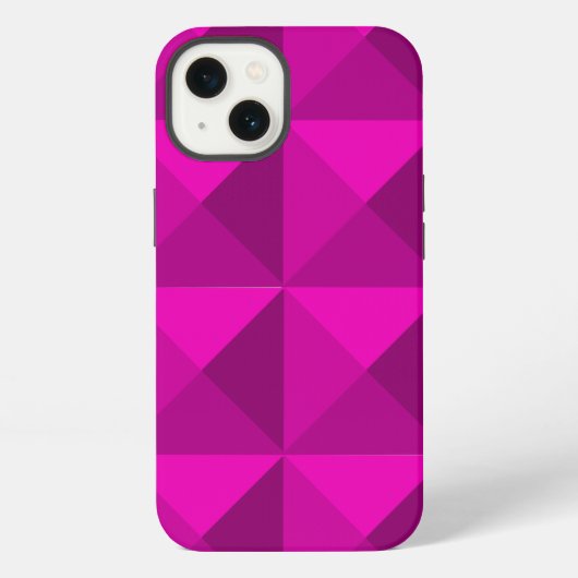 Magenta Pyramiden iPhone Hülle (Rückseite)