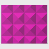 Magenta Pyramids Geschenkpapier (Flach)