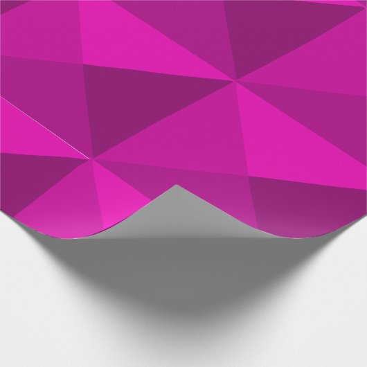 Magenta Pyramids Geschenkpapier (Ecke)