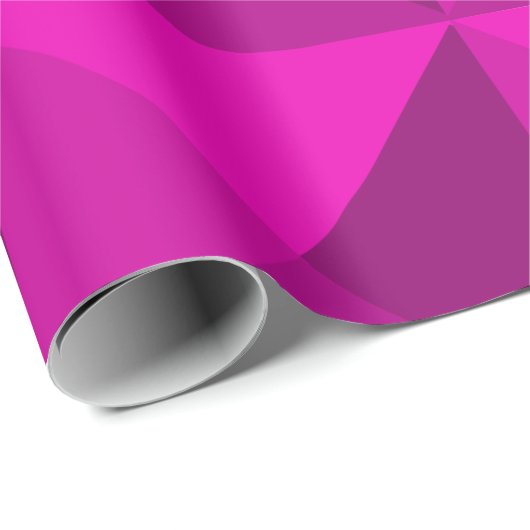Magenta Pyramids Geschenkpapier (Rolleneckpunkt)