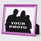 Magenta Rahmen Ihr Foto 8 x 10 Horizontal Plaque (Seite)