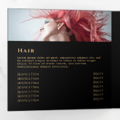 Magenta Red Agate Trifold Broschüre (Innen Erste Seite)