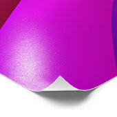 Magenta Regenbogenwellen Fotodruck (Ecke)