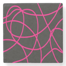 Magenta Ribbons auf schwarz