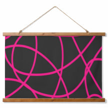 Magenta Ribbons auf schwarz