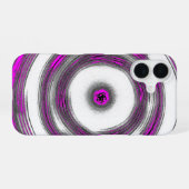 Magenta Ripple Case iPhone 16 Hülle (Rückseite (Horizontal))