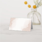 magenta rosa Blume grüne Blätter Platzkarte (Rückseite)