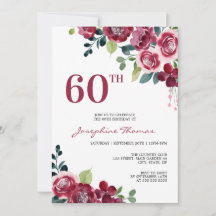 Magenta Rosa Blumen Grüner Geburtstag