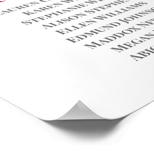 Magenta Rosa Blumenzwiebelkarte Poster (Ecke)