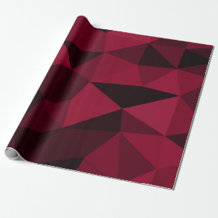 Magenta rosa, dunkelschwarze, geometrische Maschen Geschenkpapier