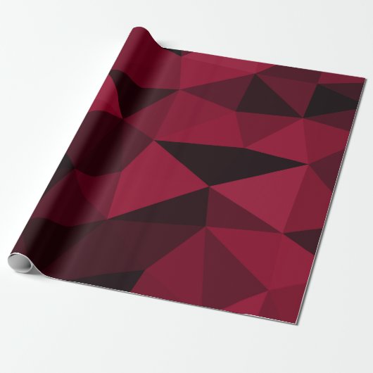 Magenta rosa, dunkelschwarze, geometrische Maschen Geschenkpapier (Ungerollt)