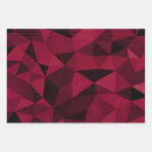 Magenta rosa, dunkelschwarze, geometrische Maschen Geschenkpapier Set (Vorderseite 3)