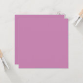 Magenta Rosa Frühlingssaison solide Farbe Karte (Vorderseite/Rückseite Beispiel)