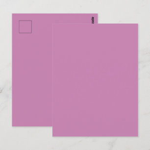 Magenta Rosa Frühlingssaison solide Farbe Postkarte