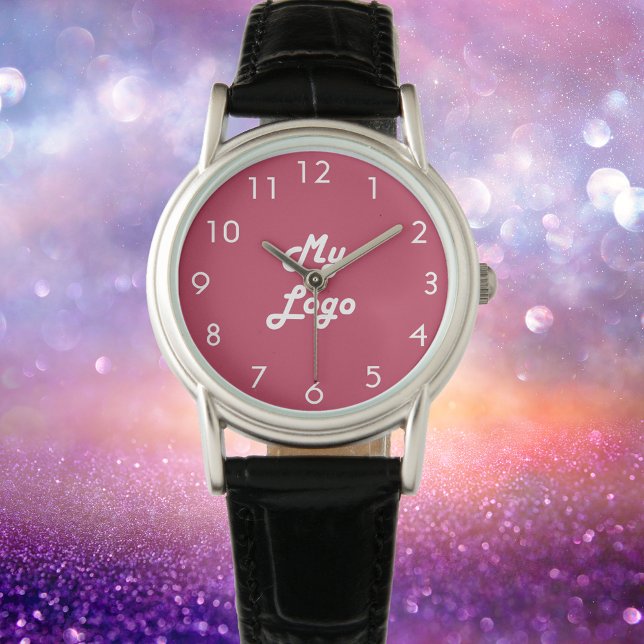 Magenta Rosa Logo Armbanduhr (Von Creator hochgeladen)