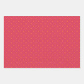 Magenta Rosa mit Goldfisch-Orangenflecken Geschenkpapier Set (Vorderseite 3)