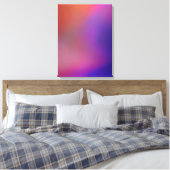 Magenta Rosa Orange Lila und rot Abstrakt Leinwanddruck (Insitu (Schlafzimmer))