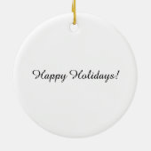 Magenta rosa Schwarz Geometrie Muster Monogram Keramik Ornament (Hinten)