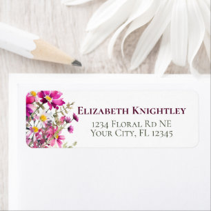 Magenta Rosa Wildblumen Bunte Gartenblumen