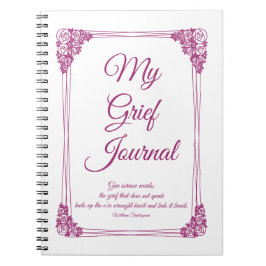 Magenta Rose Cluster Border Gkurze Journal Notizblock