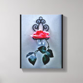 Magenta Rose Sconce Leinwanddruck (Vorderseite)