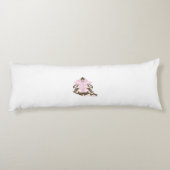 Magenta-rot, gelblich-orange dekorativ seitenschläferkissen (Rückseite)