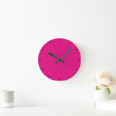Magenta Runde Wanduhr (Zuhause)