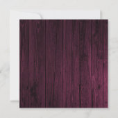 Magenta Rustic FotoCollage Save the Date (Rückseite)