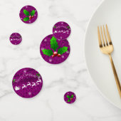 Magenta Santa's Sleigh and Rentier Table Confetti Konfetti (Gruppe)
