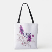 Magenta Schmetterlingsbusch Tasche (Rückseite)
