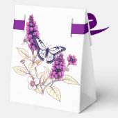 Magenta Schmetterlingsflieder Geschenkschachtel (Rückseite)