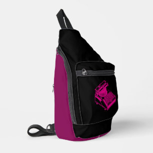 Magenta-Schreibmaschine Magenta Crossbody Bag