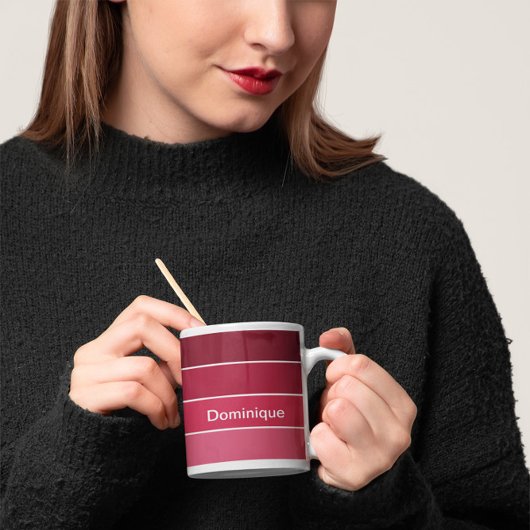 Magenta Shades Colour Harmonie Tasse Weiße Grenze