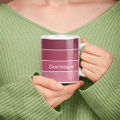 Magenta Shades Colour Harmonie Tasse Weiße Grenze
